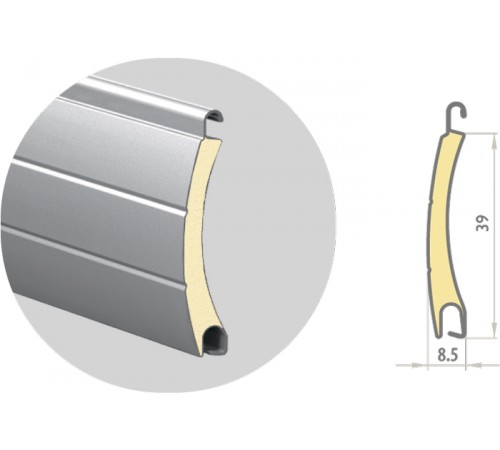 Рольставни мебельные 700x1200 мм.
