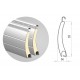 Уличные рулонные ворота 2500x2750 мм.
